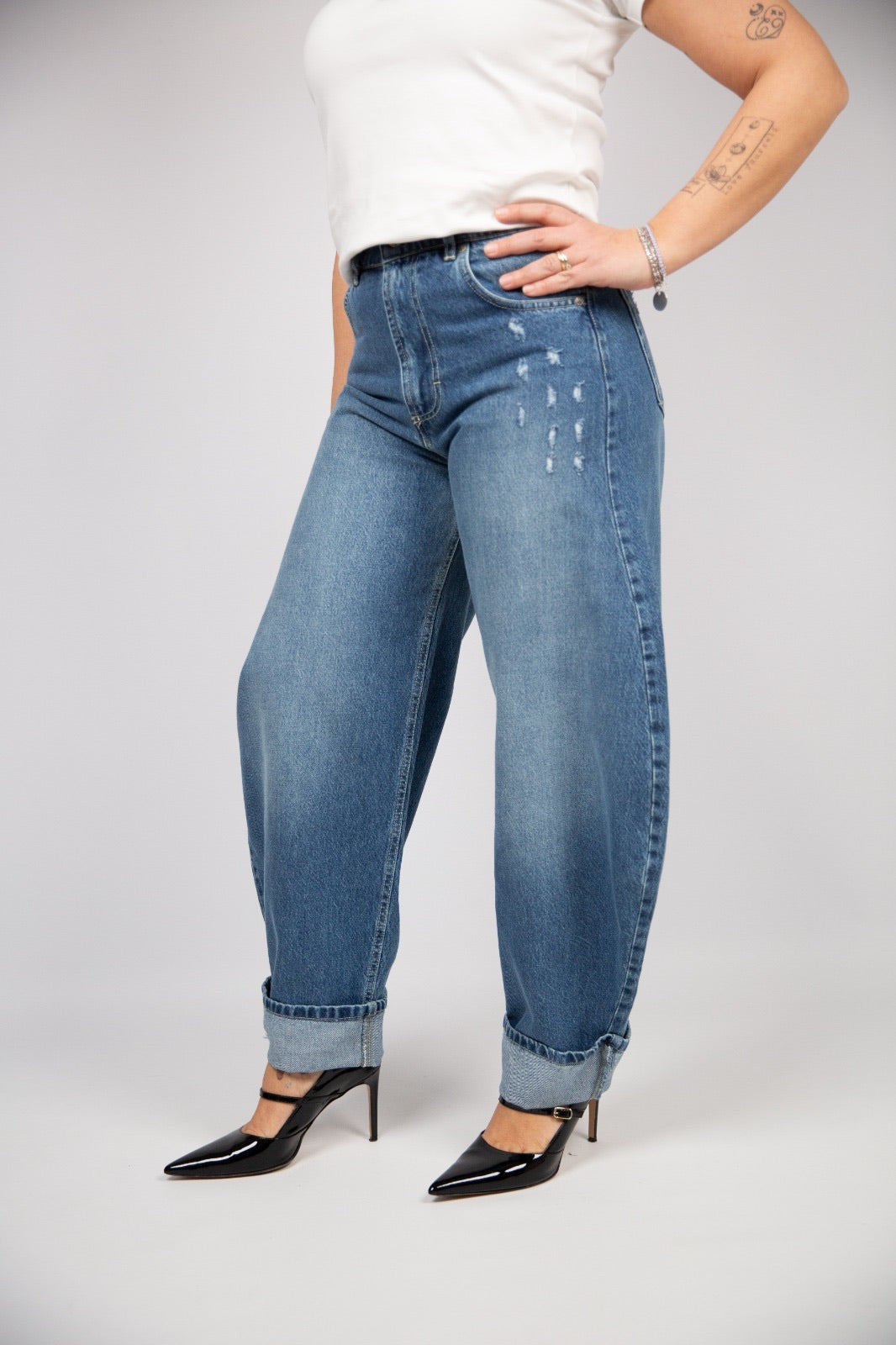 Susy mix Jeans barrel blu medio