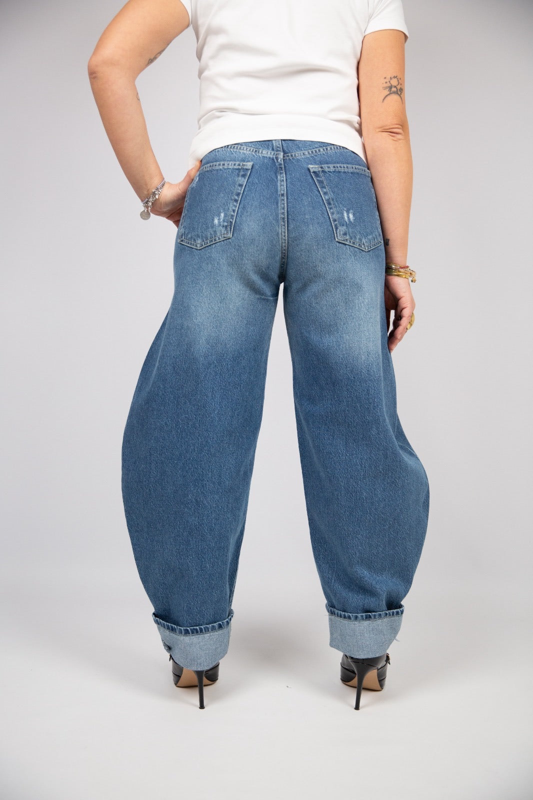 Susy mix Jeans barrel blu medio